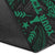 Kosrae Polynesian Custom Personalised Area Rug - Green Tribal Wave - Polynesian Pride