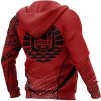 Tahiti Active Special Hoodie Tahiti Flag Polynesian Tattoo - Polynesian Pride