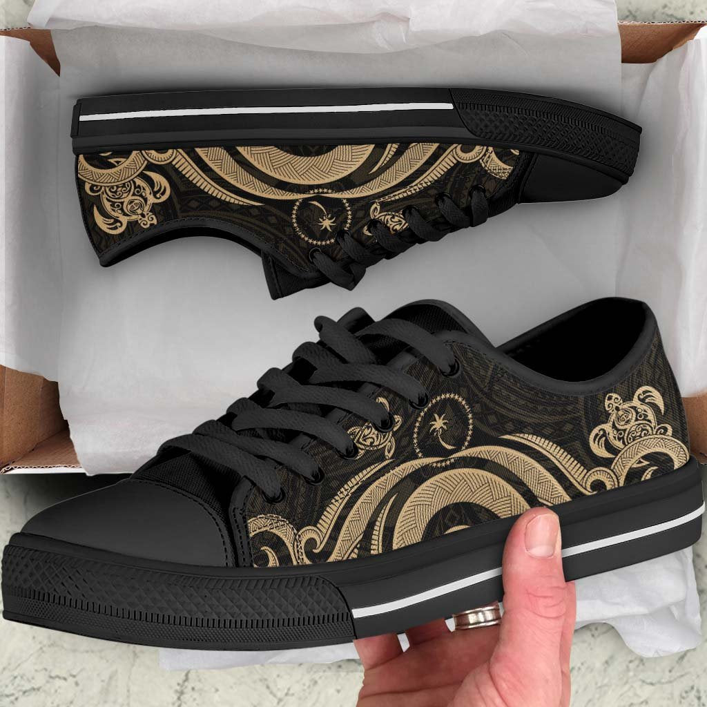 Chuuk Low Top Shoes - Gold Tentacle Turtle - Polynesian Pride