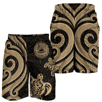 American Samoa Men's Short - Gold Tentacle Turtle - Polynesian Pride