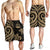 Vanuatu Men's Short - Gold Tentacle Turtle - Polynesian Pride