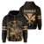 Polynesian King Kanaka Map Seal of Hawaii Zip Hoodie Gold Unisex Gold - Polynesian Pride