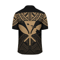 Hawaii Polynesian Limited Hawaiian Shirt - Tab Style Gold - AH - Polynesian Pride