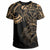 Hawaii Kanaka Polynesian Tribal T Shirt Gradiant Style Gold - Polynesian Pride