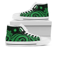 Marshall Islands High Top Shoes - Green Tentacle Turtle - Polynesian Pride