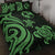 Tonga Quilt Bed Set - Green Tentacle Turtle Green - Polynesian Pride