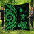 Marshall Islands Premium Quilt - Green Tentacle Turtle Green - Polynesian Pride