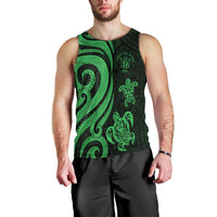 Niue Men's Tank Top - Green Tentacle Turtle - Polynesian Pride