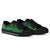 Tuvalu Low Top Canvas Shoes - Green Tentacle Turtle - Polynesian Pride