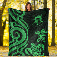 Tuvalu Premium Blanket - Green Tentacle Turtle - Polynesian Pride
