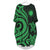 Northern Mariana Islands Batwing Pocket Dress - Green Tentacle Turtle Women Green - Polynesian Pride
