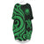 Federated States of Micronesia Batwing Pocket Dress - Green Tentacle Turtle Women Green - Polynesian Pride