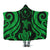 Chuuk Hooded Blanket - Green Tentacle Turtle Hooded Blanket Green - Polynesian Pride