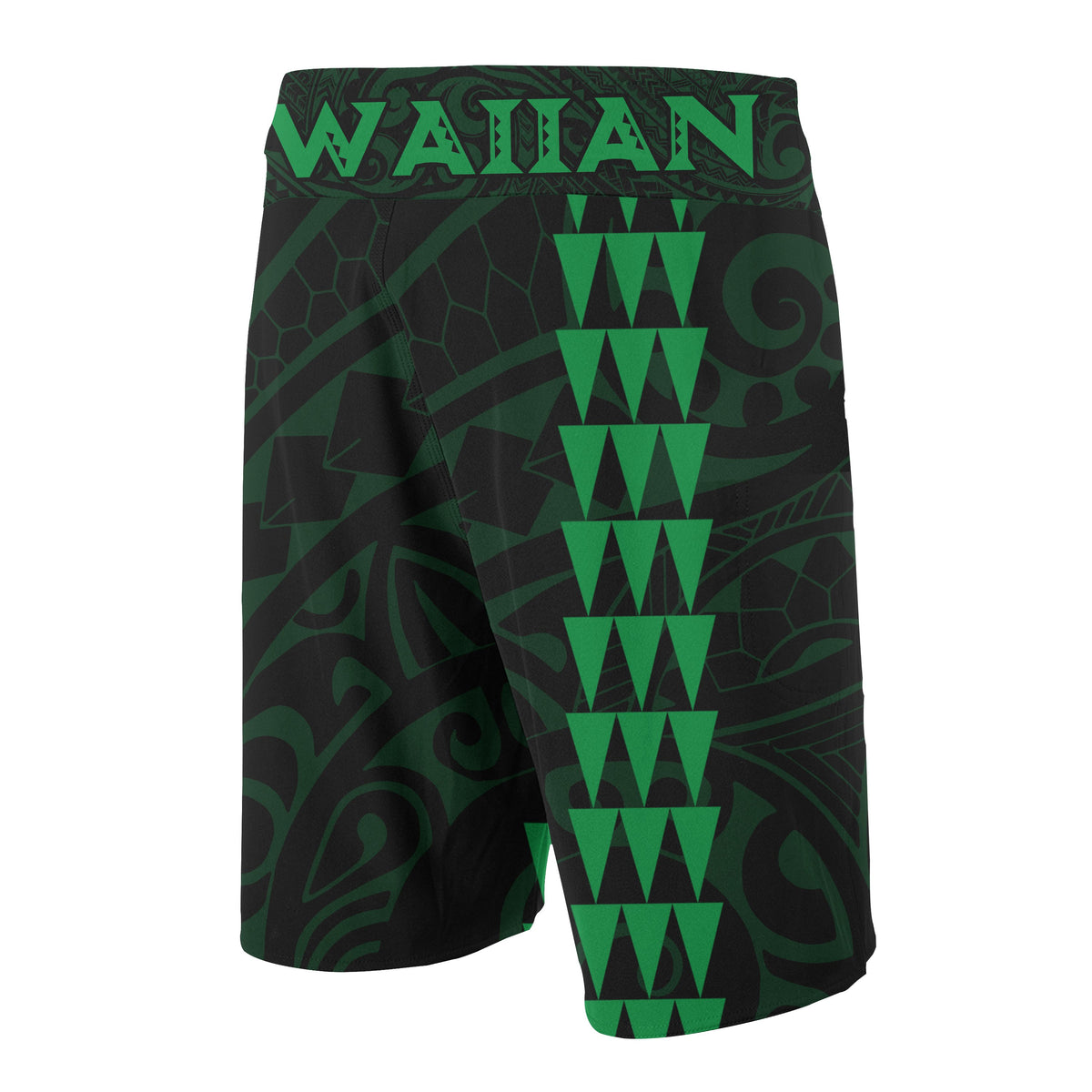 Hawaii Polynesian Warrior Board Shorts Green V.2 - Polynesian Pride