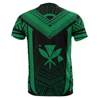 Hawaiian Kanaka Polynesian T Shirt Active Green - Polynesian Pride