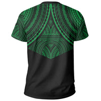 Skull Circle Polynesian T Shirt Green Skull Style - Polynesian Pride