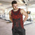 Hawaiian Kanaka Map Football Jersey Men's Tank Top - Grey And Red - Roger Style - AH - Polynesian Pride