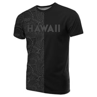 Hawaii Kanaka Polynesian T Shirt The Half Grey - Polynesian Pride