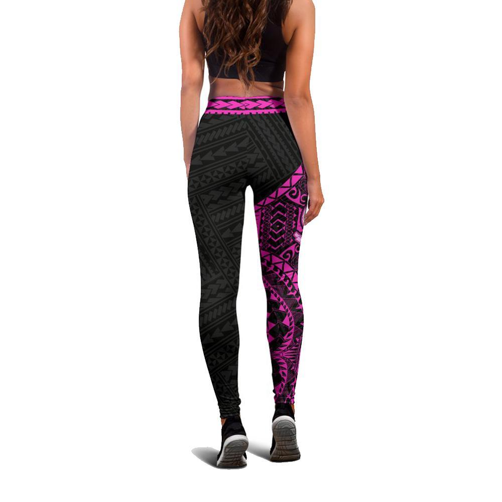 Vanuatu Rising 1st Leggings (Pink) A6 - Polynesian Pride
