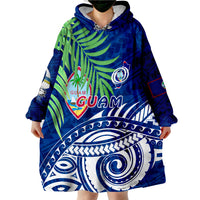 Guam Coconut Leaves Wearable Blanket Hoodie LT9 - Polynesian Pride