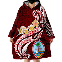 Guam Guam Seal Polynesian Patterns Plumeria Wearable Blanket Hoodie LT9 - Polynesian Pride