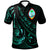 Guam Polo Shirt The Flow Of The Ocean Green Unisex Green - Polynesian Pride