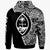 Guam Zip All Over Print Hoodie Hook Tattoo Black Color - Polynesian Pride