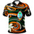 Guam Polo Shirt Vortex Style Unisex Orange - Polynesian Pride