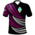 Guam Custom Polo Shirt Wave Pattern Alternating Purple Color Unisex Purple - Polynesian Pride