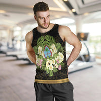 Guam Men's Tank Top - Polynesian Gold Patterns Collection - Polynesian Pride