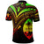 Guam Polo Shirt Reggae Color Cross Style - Polynesian Pride