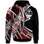 Guam Hoodie Tribal Flower Special Pattern Red Color Unisex Red - Polynesian Pride