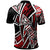 Guam Polo Shirt Tribal Flower Special Pattern Red Color - Polynesian Pride