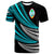 Guam Custom T Shirt Wave Pattern Alternating Unisex Black - Polynesian Pride