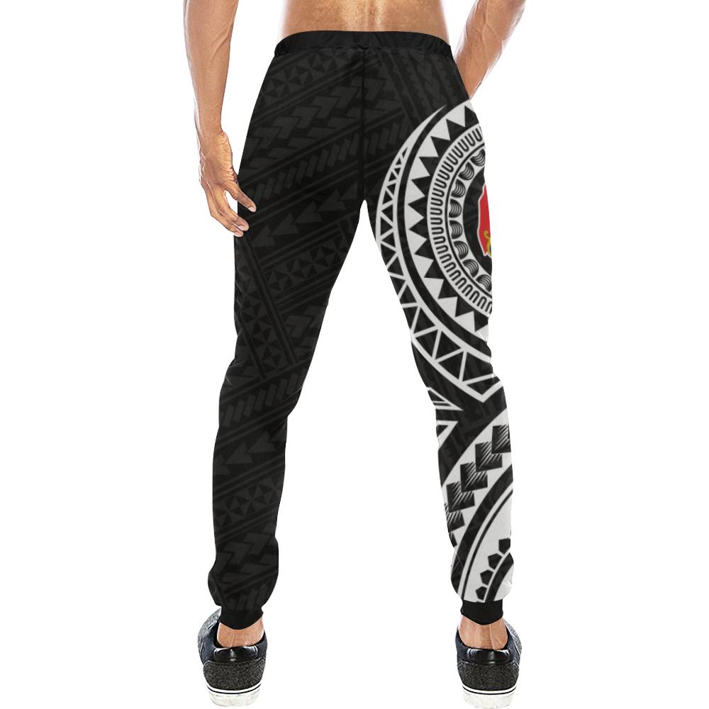 Tonga Rising Sweatpants (White) A6 - Polynesian Pride