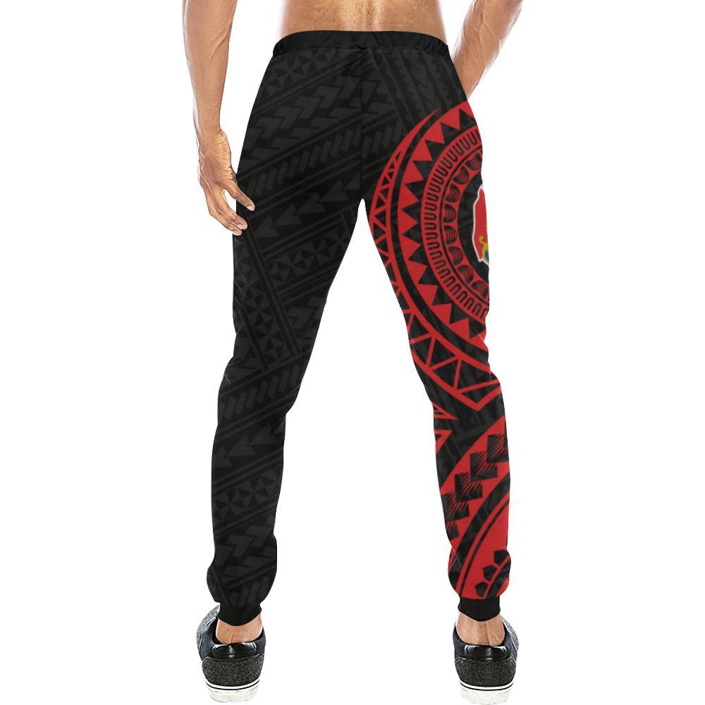 Tonga Rising Sweatpants (Red) A16 - Polynesian Pride