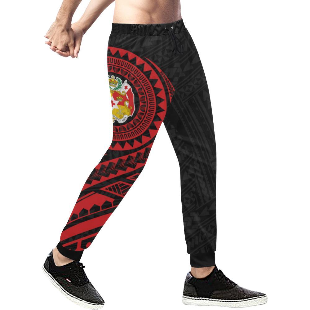 Tonga Rising Sweatpants (Red) A16 - Polynesian Pride