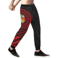 Tonga Rising Sweatpants (Red) A16 - Polynesian Pride