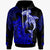 Polynesian Hoodie Sea Ripples Pattern Blue Color Unisex Blue - Polynesian Pride