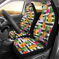 Hawaii Car Seat Covers - Tropical Pineapple Hibiscus - 02 K5 - Polynesian Pride