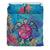 Hawaii Duvet Cover Set - Hawaiian Turtle Hibiscus - Polynesian Pride