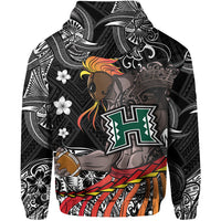 Hawaii Warriors Polynesian Zip Hoodie Unique Style Black LT8 - Polynesian Pride