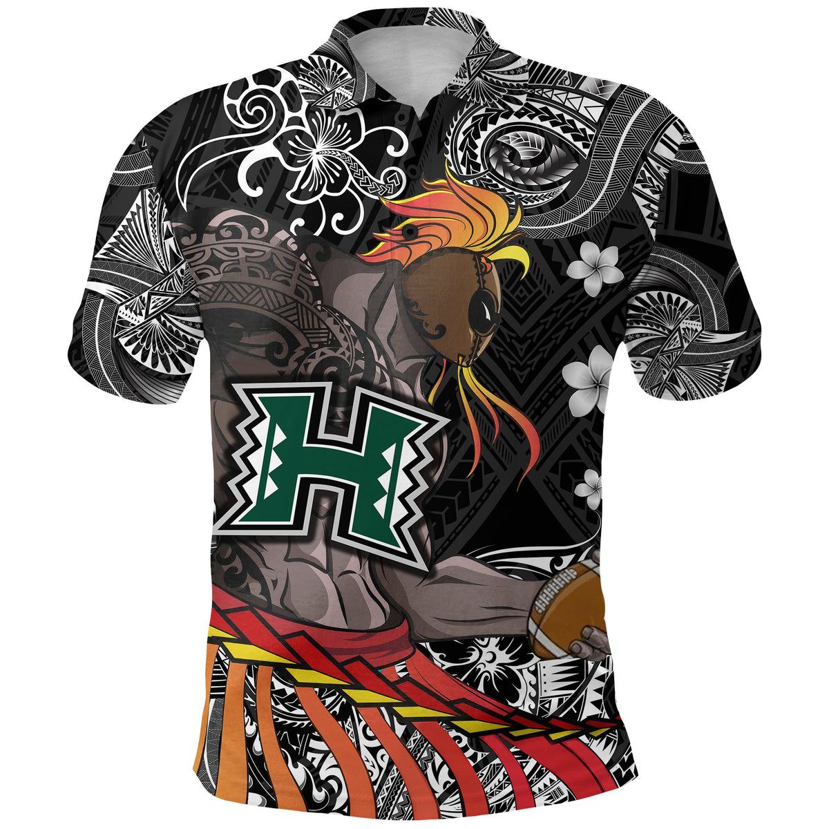 Hawaii Warriors Polynesian Polo Shirt Unique Style Black LT8 - Polynesian Pride