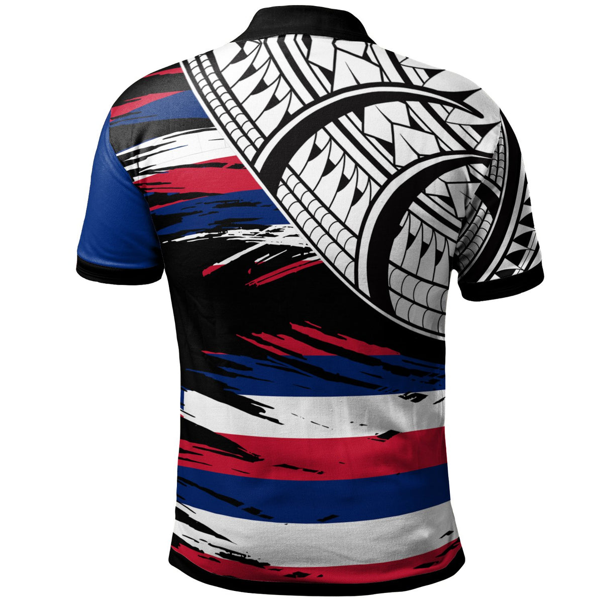Hawaii Custom Polo Shirt Hawaii Flag Style With Claw Pettern - Polynesian Pride