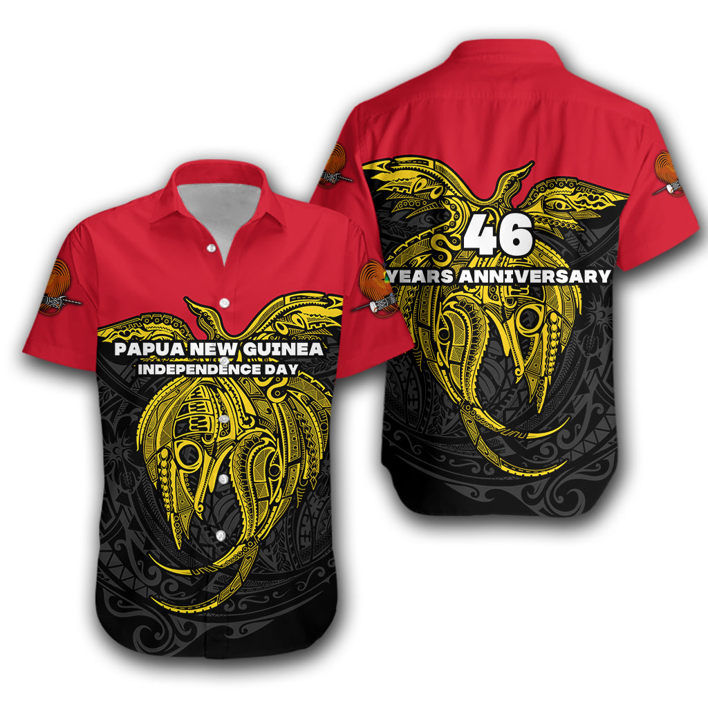 Papua New Guinea Hawaiian Shirt Independence Day Simple Style LT16 Unisex Yellow - Polynesian Pride
