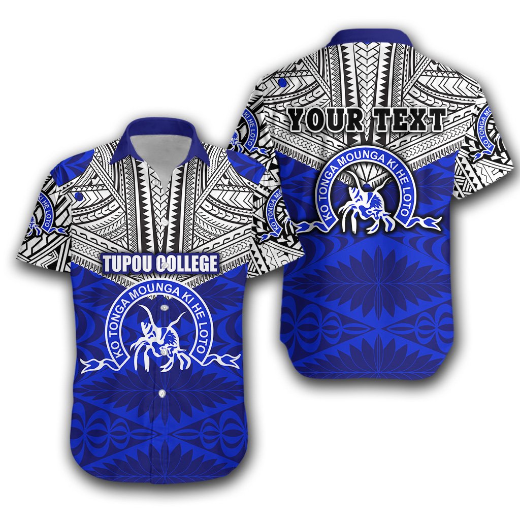 (Custom Personalised) Kolisi Ko Tupou College Tonga Hawaiian Shirt Polynesian Sport Style Unisex Blue - Polynesian Pride