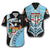(Custom Personalised) Fiji Rugby Hawaiian Shirt Armor Style - Black Unisex Black - Polynesian Pride