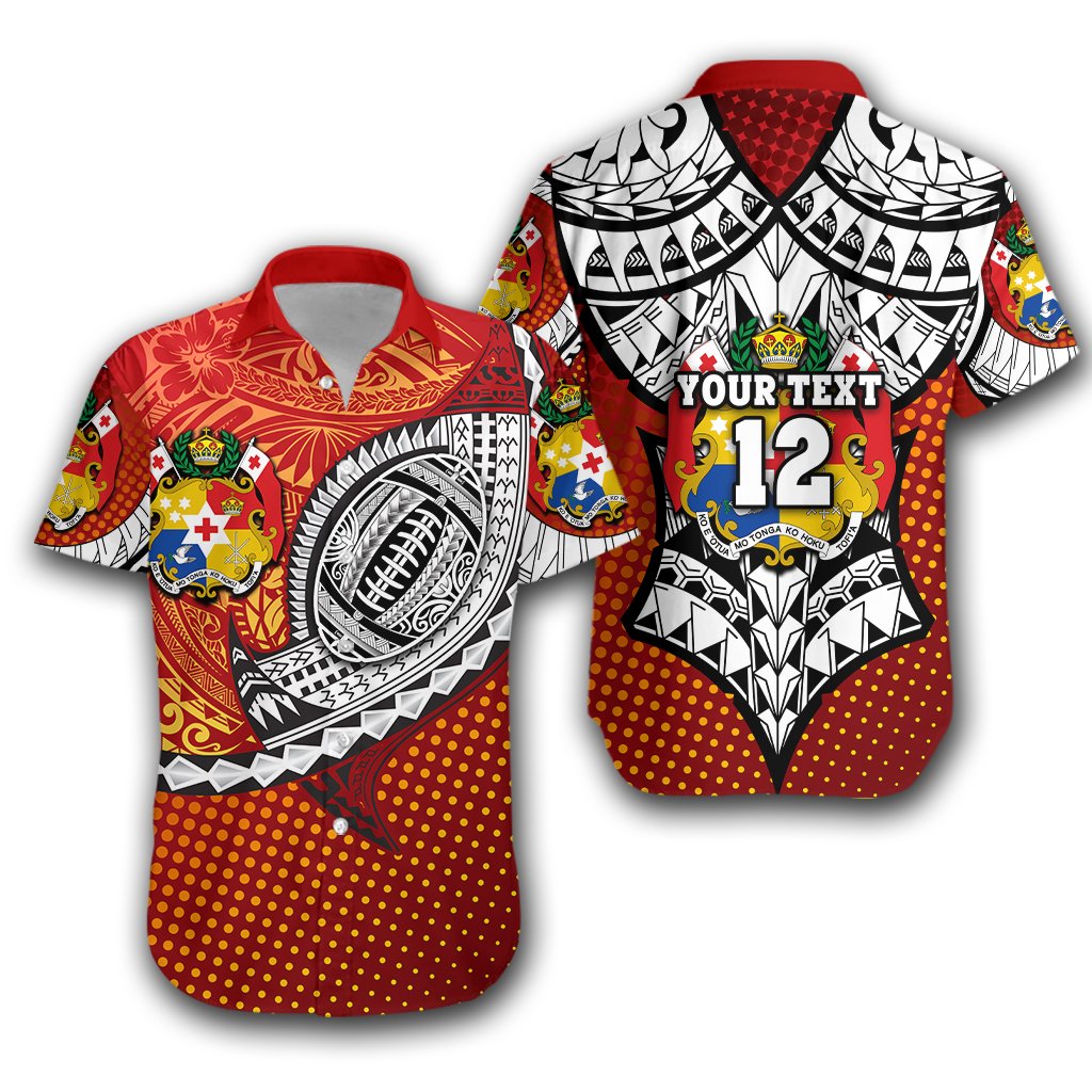 (Custom Personalised) Tonga Rugby Hawaiian Shirt Polynesian Version Special Unisex Red - Polynesian Pride