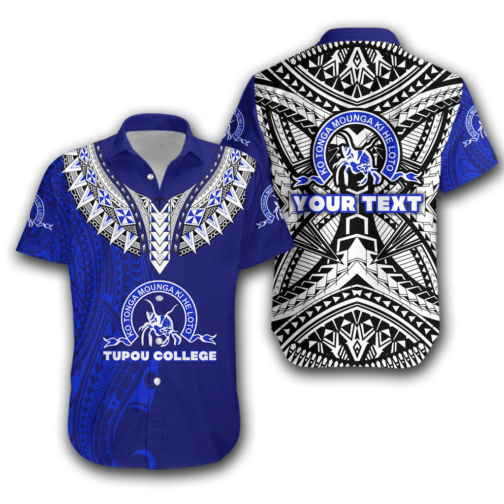 (Custom Personalised) Kolisi Ko Tupou College Tonga Hawaiian Shirt Polynesian Stylized Unisex Blue - Polynesian Pride