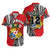 (Custom Personalised) Tonga Rugby Hawaiian Shirt Polynesian Style Pinwheel - Custom Text and Number Unisex Red - Polynesian Pride